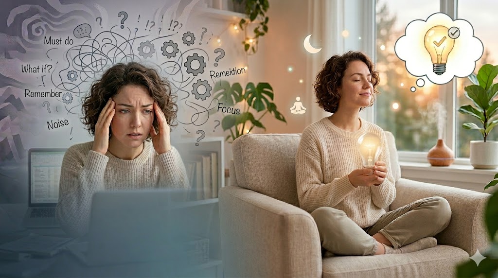 how to calm an overactive mind in just 5 minutes