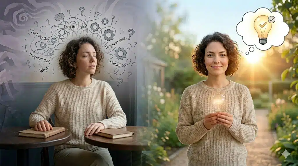 simple ways to stop overthinking conversations after they happen