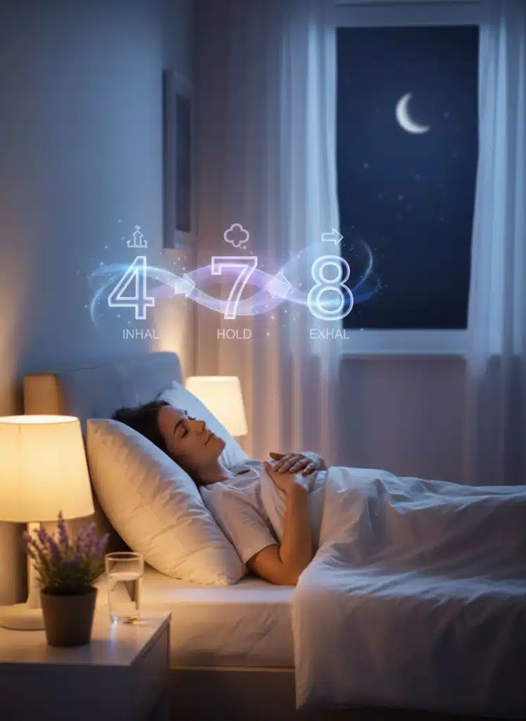 How to Stop Overthinking at Night When You Can't Sleep 4-7-8 Breath