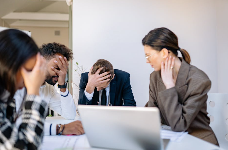 stressed small business owner