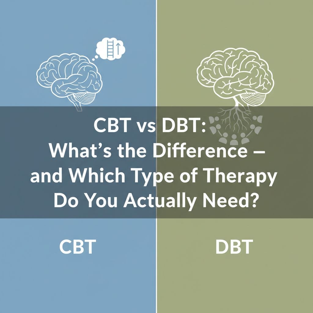 CBT vs DBT What’s the Difference — and Which Type of Therapy Do You Actually Need